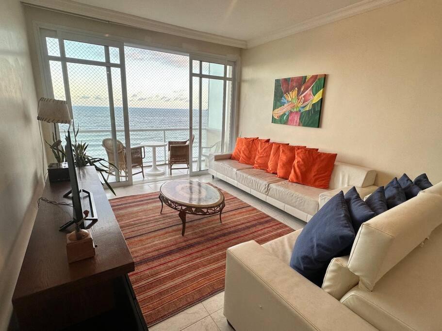 Hermoso Dpto Con Vista Frontal Al Mar Pitangueiras Guaruja Exterior photo